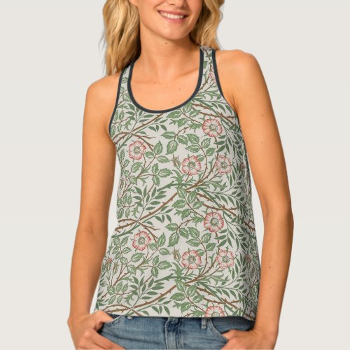 William Morris Sweetbriar Floral Art Nouveau Tank Top