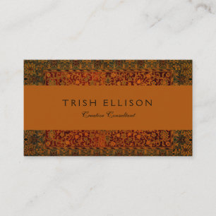 William Morris Tapestry Carpet Rug Business Card