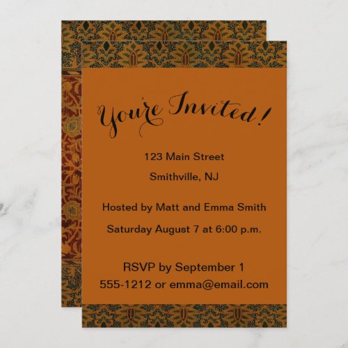 William Morris Tapestry Carpet Rug Invitation