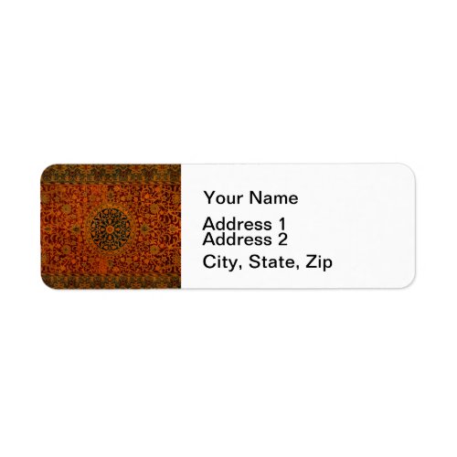 William Morris Tapestry Carpet Rug Label