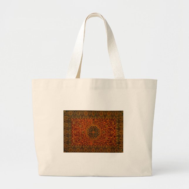William Morris Tapestry Carpet Rug Large Tote Bag (Front)