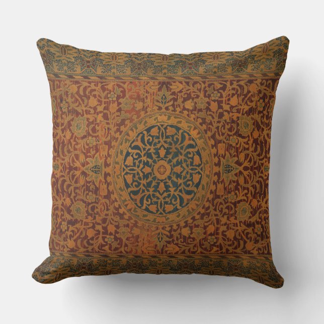 William Morris Tapestry Carpet Rug Outdoor Pillow (Front)
