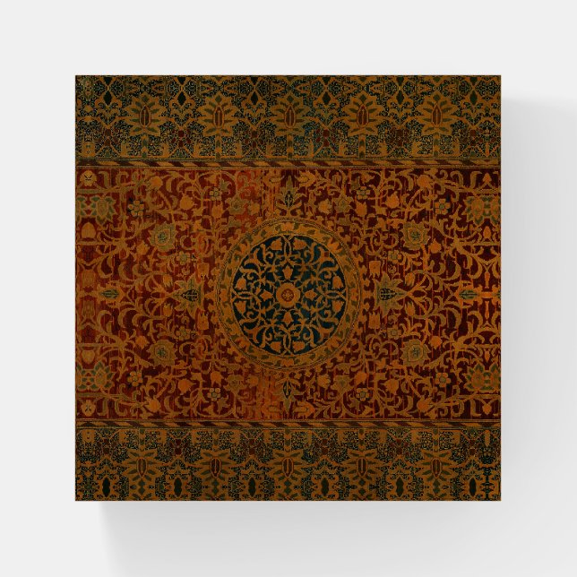 William Morris Tapestry Carpet Rug Paperweight (Front)