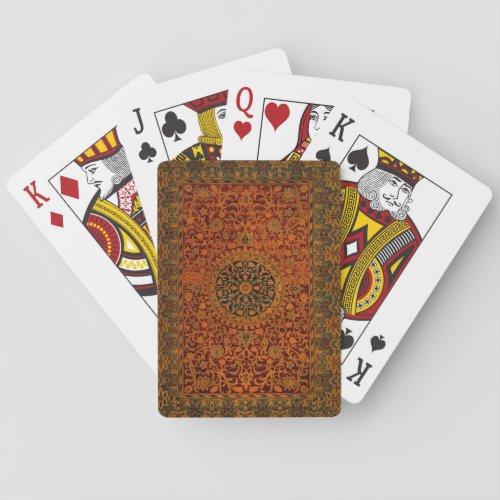 William Morris Tapestry Carpet Rug Playing Cards