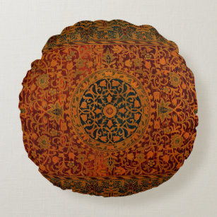 William Morris Tapestry Carpet Rug Round Pillow