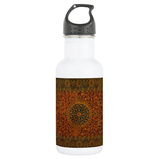 William Morris Tapestry Carpet Rug Stainless Steel Water Bottle (Front)