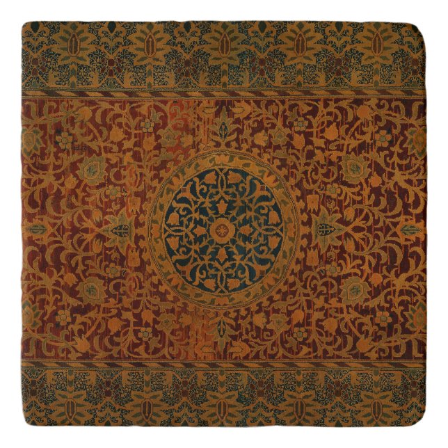 William Morris Tapestry Carpet Rug Trivet (Front)