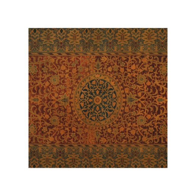 William Morris Tapestry Carpet Rug Wood Wall Art (Front)