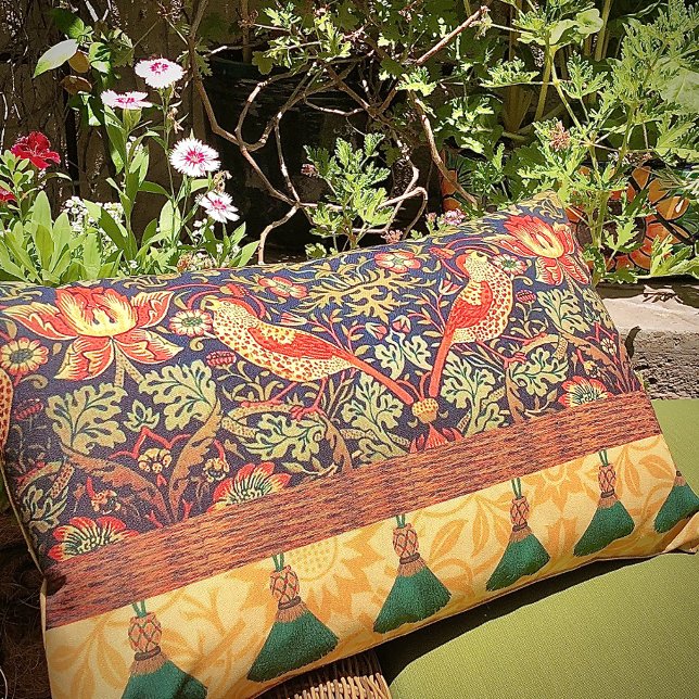 William Morris Tassel Design Lumbar Pillow (Creator Uploaded)