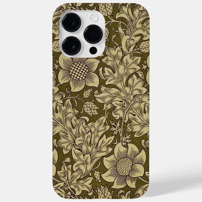 William Morris Textile Pattern Fritillary Case-Mate iPhone Case (Back)