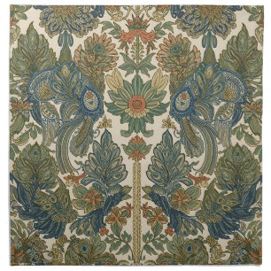 William Morris The Peacock Vintage Art Nouveau Cloth Napkin