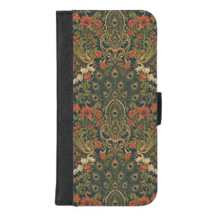 William Morris The Peacock Vintage Art Nouveau iPhone 8/7 Plus Wallet Case