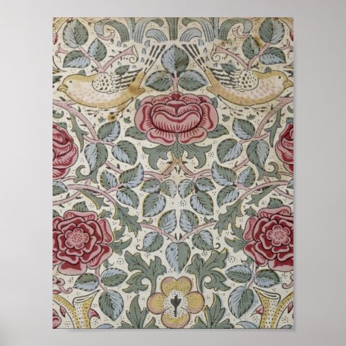 William Morris _ The Rose Pattern Poster