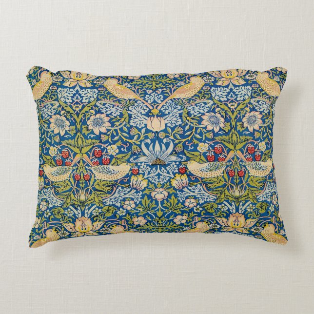William Morris The Strawberry Thief Accent Pillow (Front)