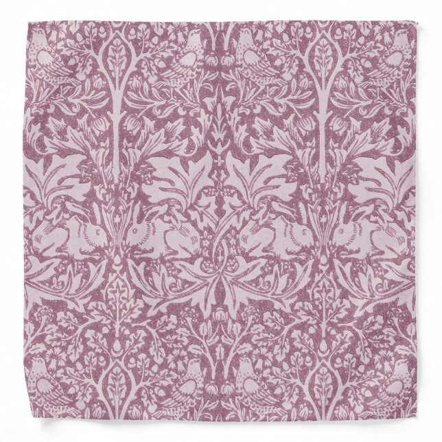 William Morris,The Strawberry thief,revamped,art n Bandana (Front)