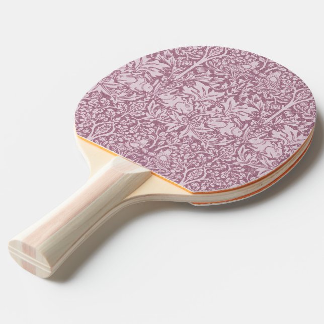 William Morris,The Strawberry thief,revamped,art n Ping Pong Paddle (Front Angle)