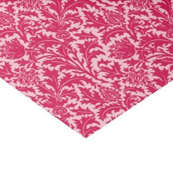 William Morris Thistle Damask  Fuchsia Pink Tissue Paper by Floridity at Zazzle