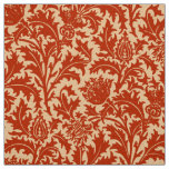 William Morris Thistle Damask, Mandarin Orange Fabric