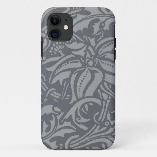 William Morris Thistle Floral Wallpaper Flower Art iPhone 11 Case