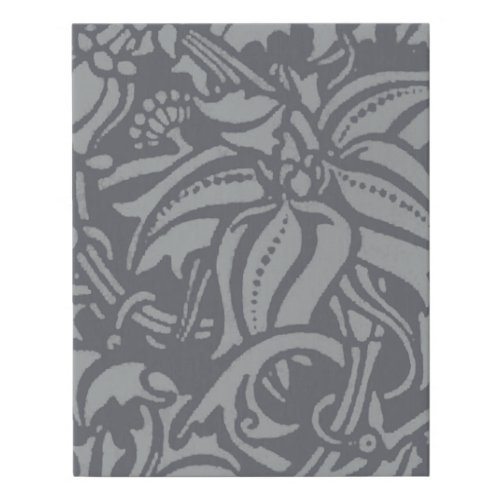 William Morris Thistle Floral Wallpaper Flower Art Faux Canvas Print