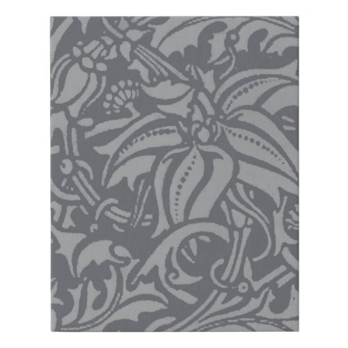 William Morris Thistle Floral Wallpaper Flower Art Faux Canvas Print