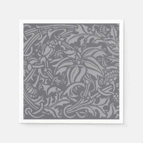 William Morris Thistle Floral Wallpaper Flower Art Napkins