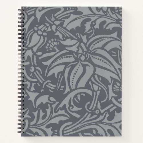 William Morris Thistle Floral Wallpaper Flower Art Notebook