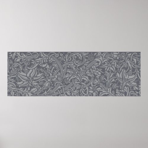 William Morris Thistle Floral Wallpaper Flower Art Poster