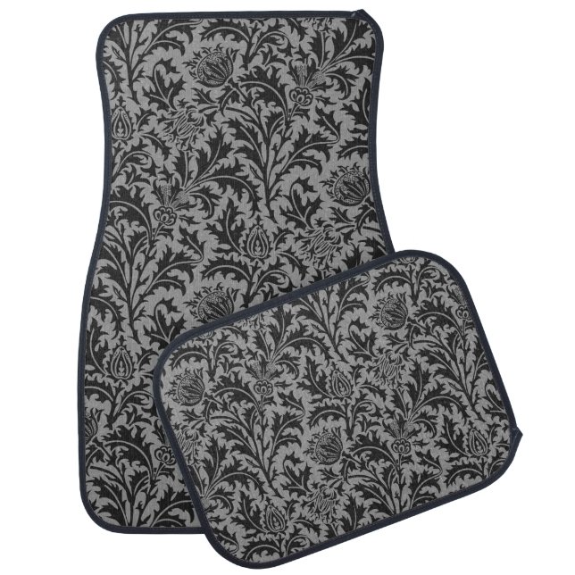 William Morris Thistle Pattern Elegant Car Mat (Set)