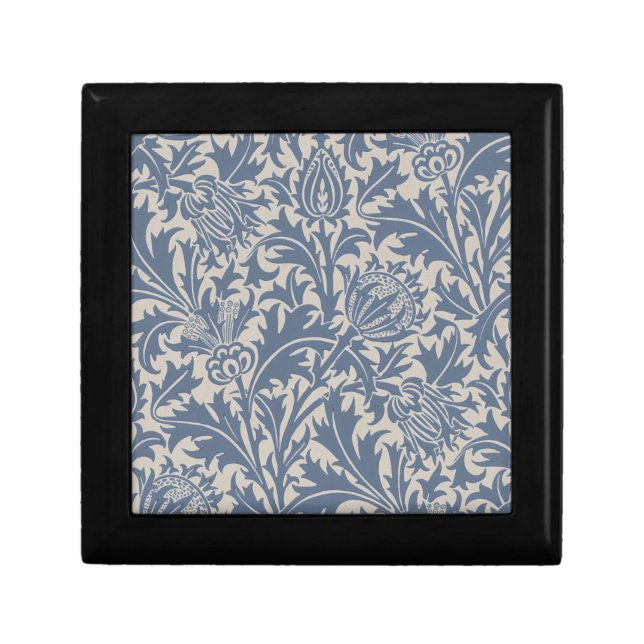 William Morris Thistle Sage Blue Pattern Gift Box (Front)