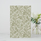 William Morris Thistle Sage Green Pattern (Standing Front)