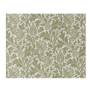 William Morris Thistle Sage Green Pattern Acrylic Print