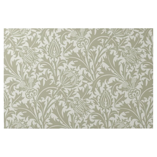William Morris Thistle Sage Green Pattern Gallery Wrap (Front)