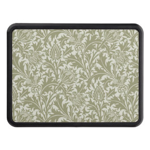 William Morris Thistle Sage Green Pattern Hitch Cover