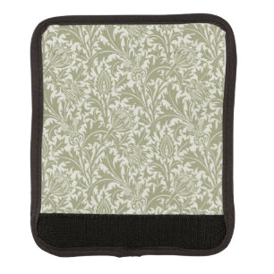 William Morris Thistle Sage Green Pattern Luggage Handle Wrap