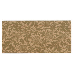 William Morris Thistle Sage Green Pattern Wood Flash Drive