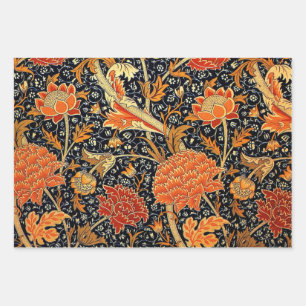 William Morris three vintage patterns Wrapping Pap Paper Sheets
