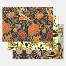 William Morris three vintage patterns Wrapping Pap