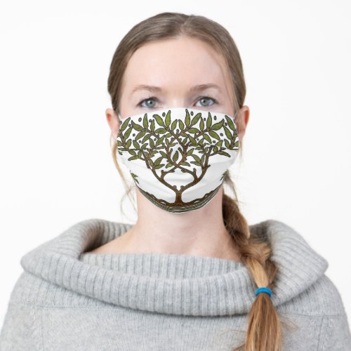 William Morris Tree Frieze Floral Wallpaper Adult Cloth Face Mask