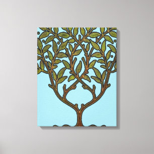 William Morris Tree Frieze Floral Wallpaper Canvas Print