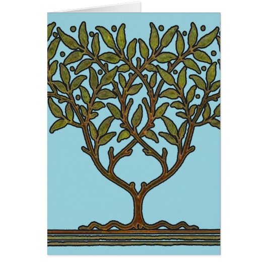 William Morris Tree Frieze Floral Wallpaper Cards (Front)