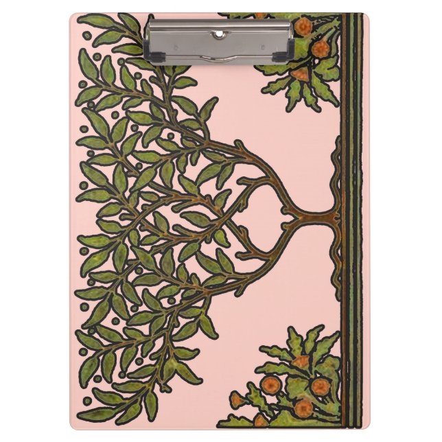 William Morris Tree Frieze Floral Wallpaper Clipboard (Front)