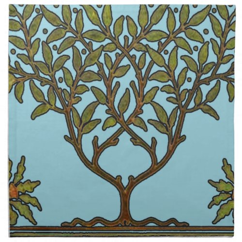 William Morris Tree Frieze Floral Wallpaper Cloth Napkin