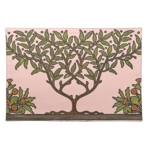 William Morris Tree Frieze Floral Wallpaper Cloth Placemat