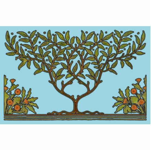 William Morris Tree Frieze Floral Wallpaper Cutout