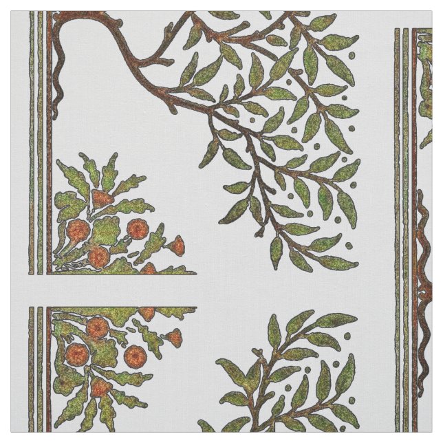 William Morris Tree Frieze Floral Wallpaper Fabric (Swatch)