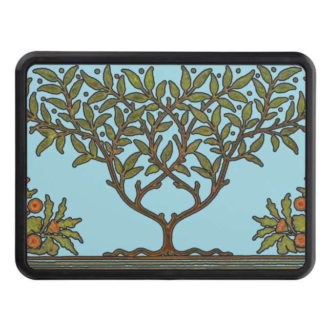 William Morris Tree Frieze Floral Wallpaper Hitch Cover (Front)