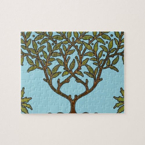 William Morris Tree Frieze Floral Wallpaper Jigsaw Puzzle