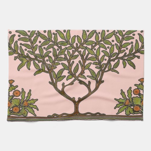 William Morris Tree Frieze Floral Wallpaper Kitchen Towel