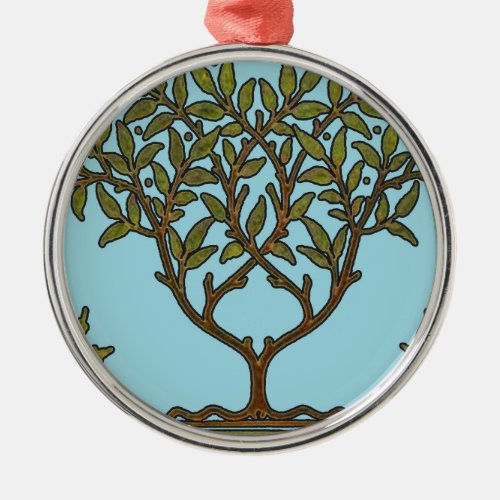 William Morris Tree Frieze Floral Wallpaper Metal Ornament